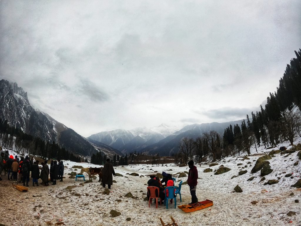 Thajiwas glacier point in Kashmir