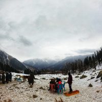 Thajiwas glacier point in Kashmir