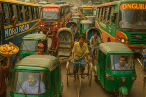 Dhaka Traffic Declared the 9th Wonder of the World – Tourists Flock to Experience Spiritual Suffering