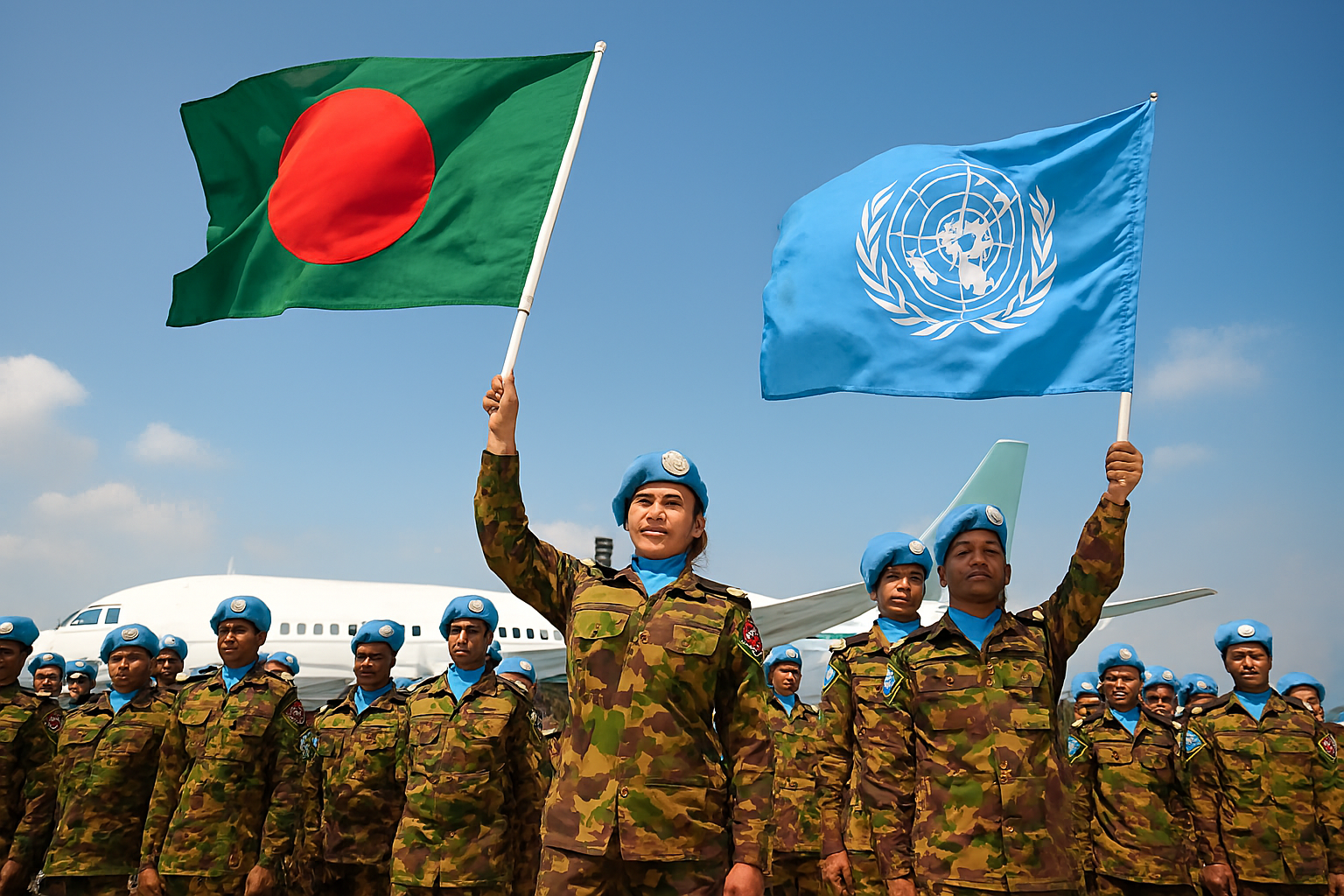 Bangladesh’s Blue Helmets: 180 Police Officers Join UN Peacekeeping Mission in Congo