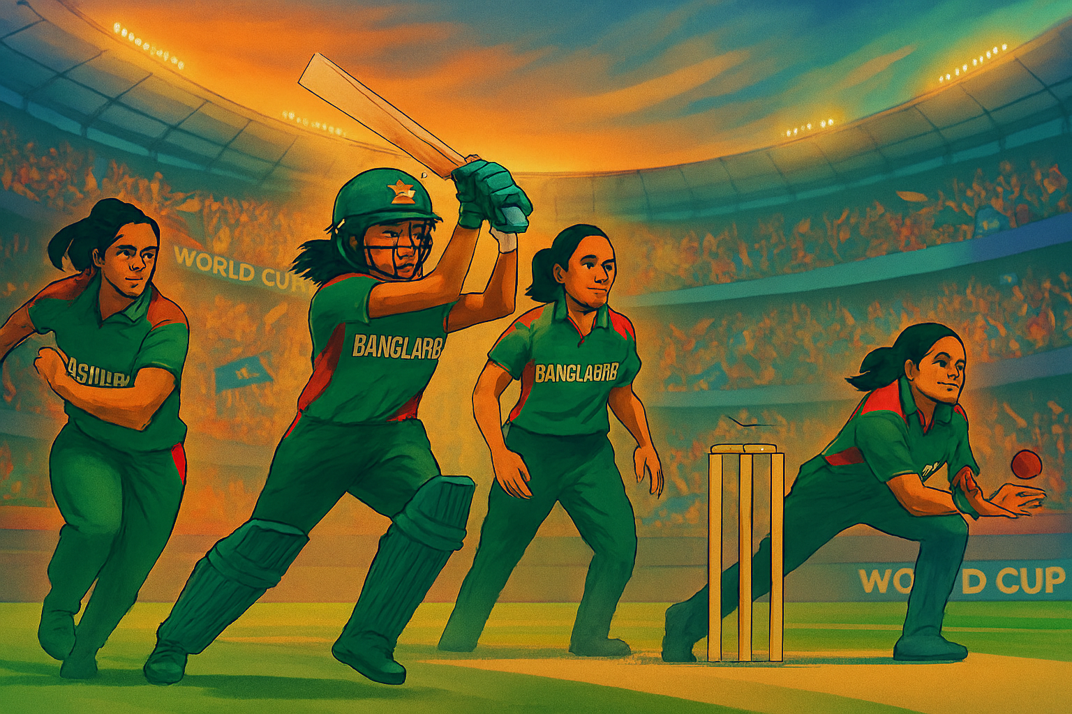 Bangladesh Women’s Team Begins World Cup Quest