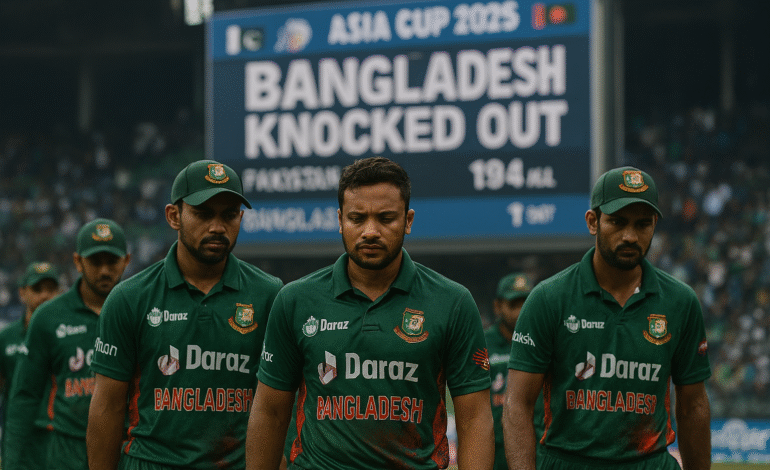 Tigers Exit Asia Cup 2025: Poor Batting Ends Bangladesh’s Final Hopes
