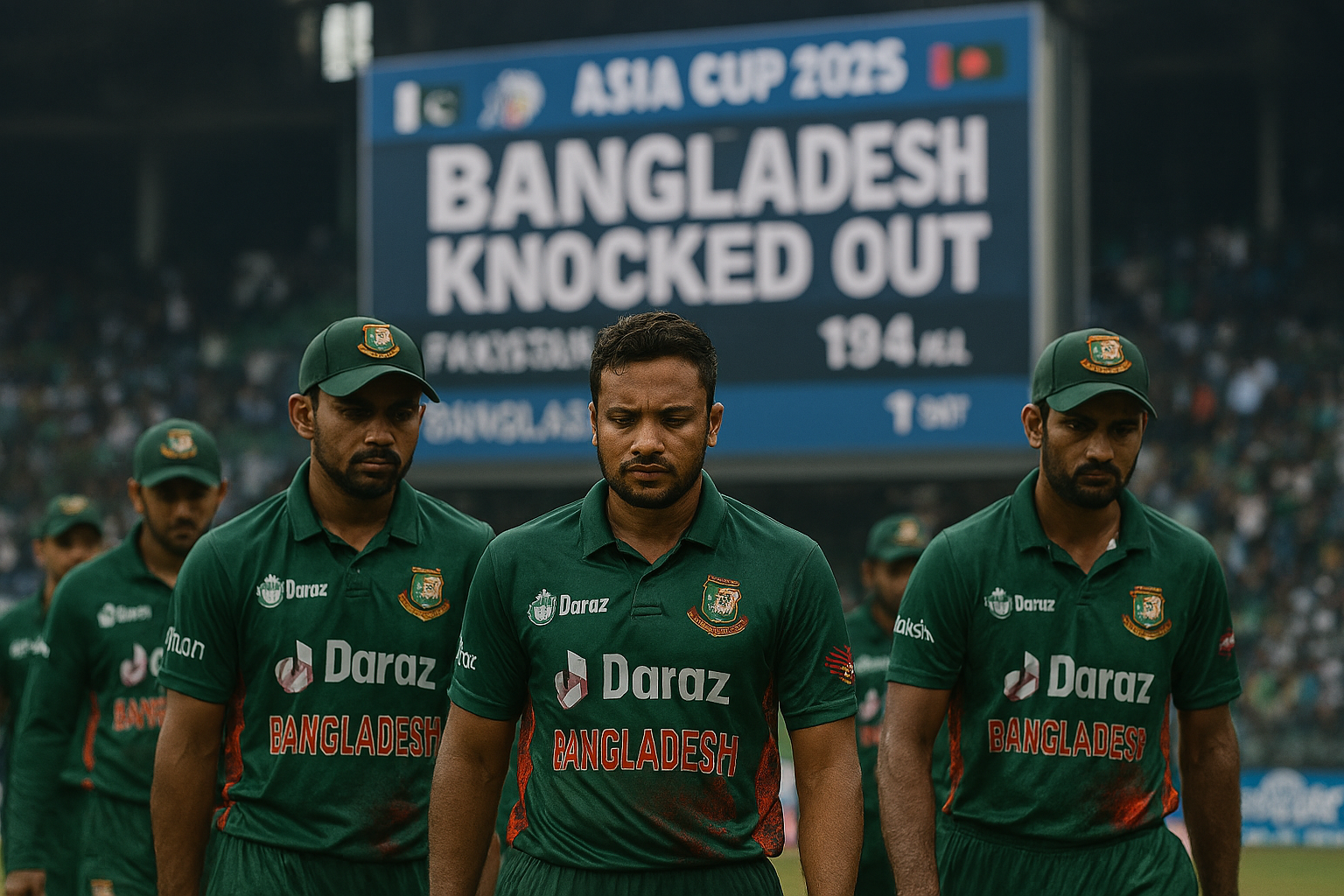 Tigers Exit Asia Cup 2025: Poor Batting Ends Bangladesh’s Final Hopes