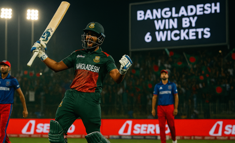 New Hero Saif Propels Bangladesh to Clean Sweep Afghans 3-0