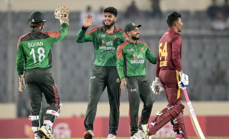 Soumya, Saif and Rishad Lead Bangladesh to Clinch Series 2-1 over West Indies