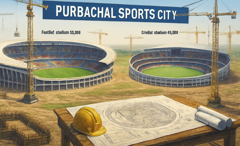 Govt Plans Massive Cricket and Football Stadiums in Purbachal as Bangladesh’s Sports Ambition Grows