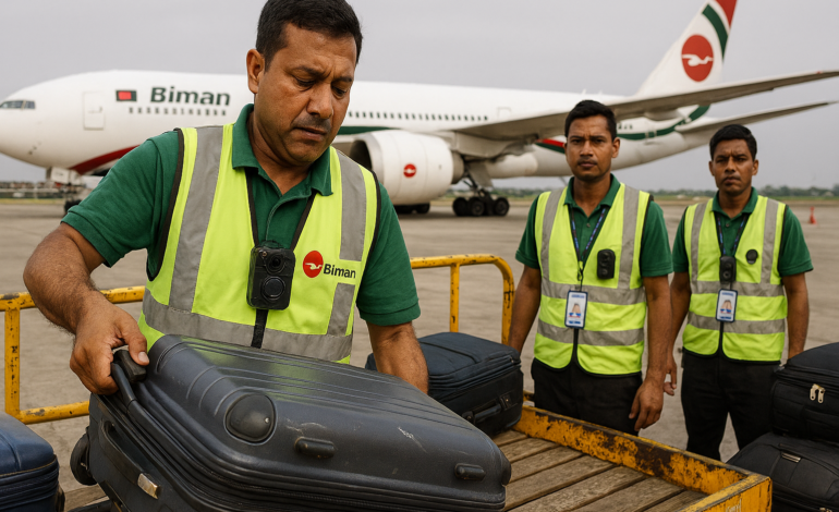 Passengers Welcome Body Cameras as Biman Boosts Baggage Security Measures