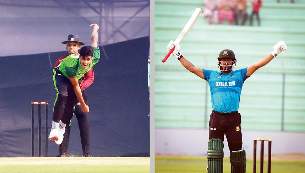 Nahid Rana, Abu Hider Shine as North and Central Secure Wins in BCL One-Day Tournament