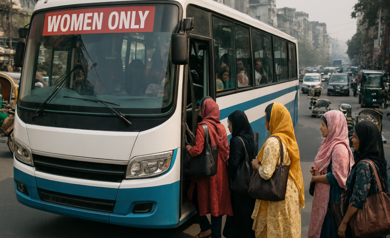 Women-Only Bus Service in Dhaka: PM Reaffirms Plan to Improve Safety for Female Commuters
