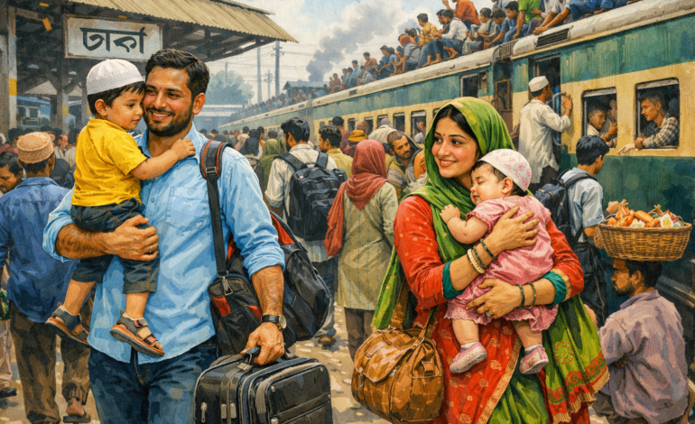 “Shopno Jabe Bari Amar”: A Song That Echoes the Journey to Home During Eid