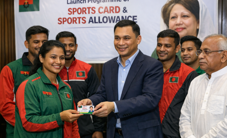 Bangladesh Launches Sports Card and Monthly Allowance Programme for 129 Athletes