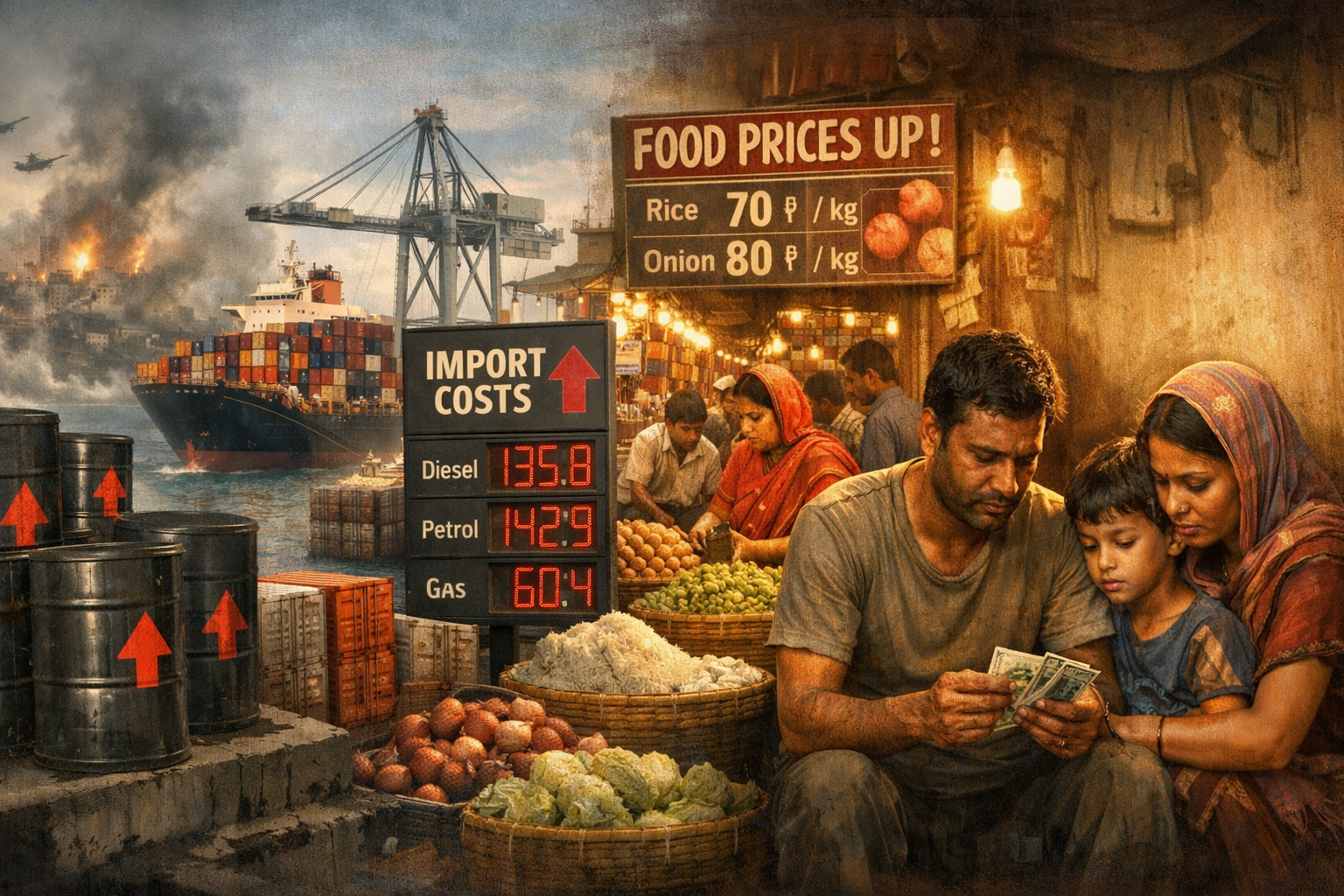 Bangladesh Poverty Crisis Deepens as War Threatens 1.2 Million People