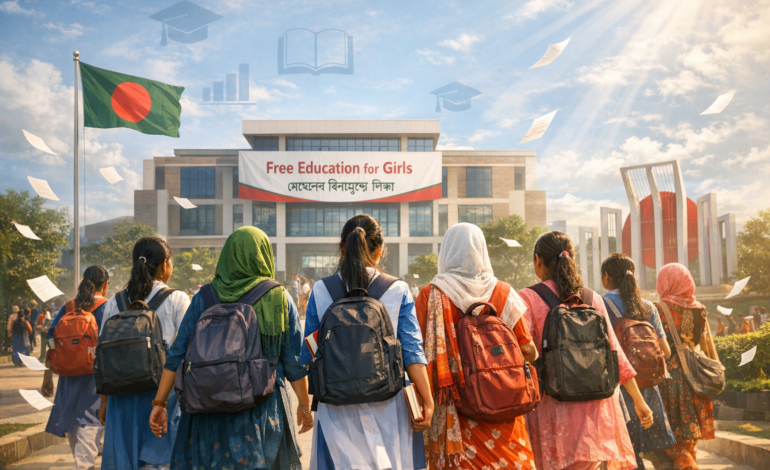 Bangladesh Announces Free Undergraduate Education for Girls: A Landmark Step Toward Gender Equality