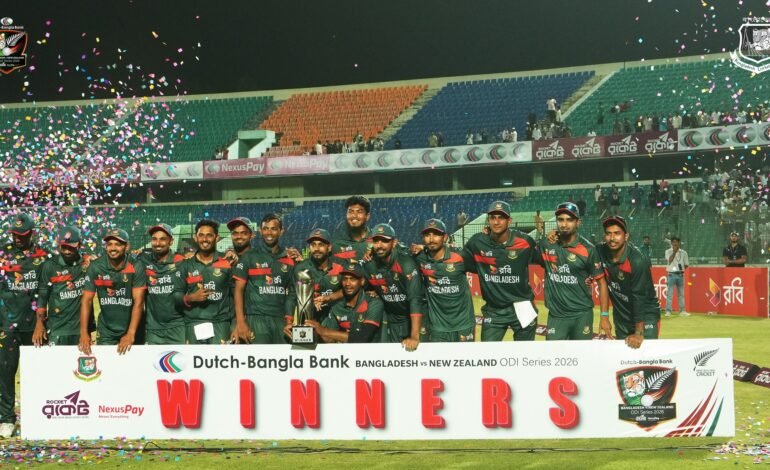 Bangladesh Clinch Historic ODI Series Win Over New Zealand as Shanto and Mustafizur  Shine