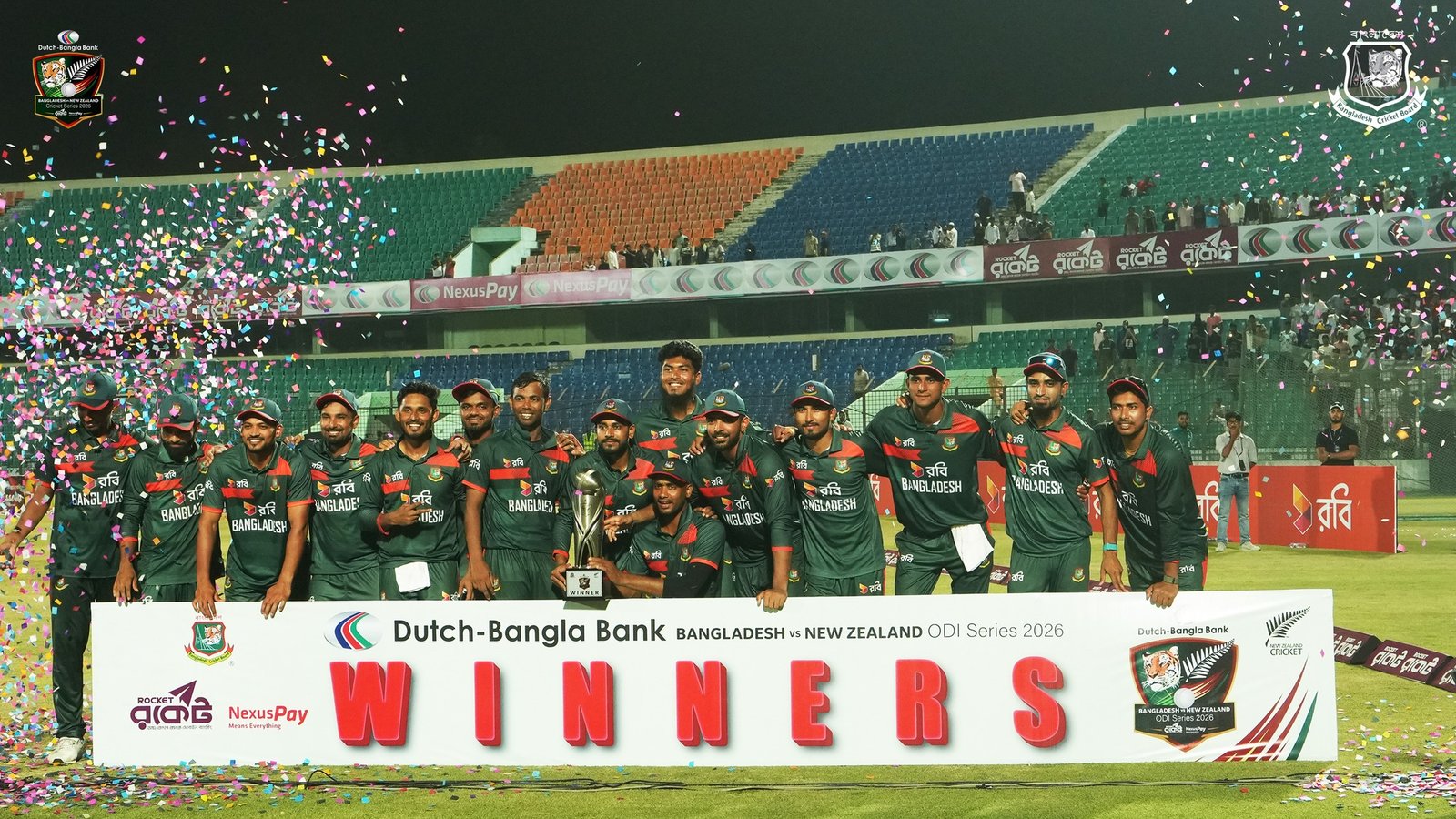Bangladesh Clinch Historic ODI Series Win Over New Zealand as Shanto and Mustafizur  Shine